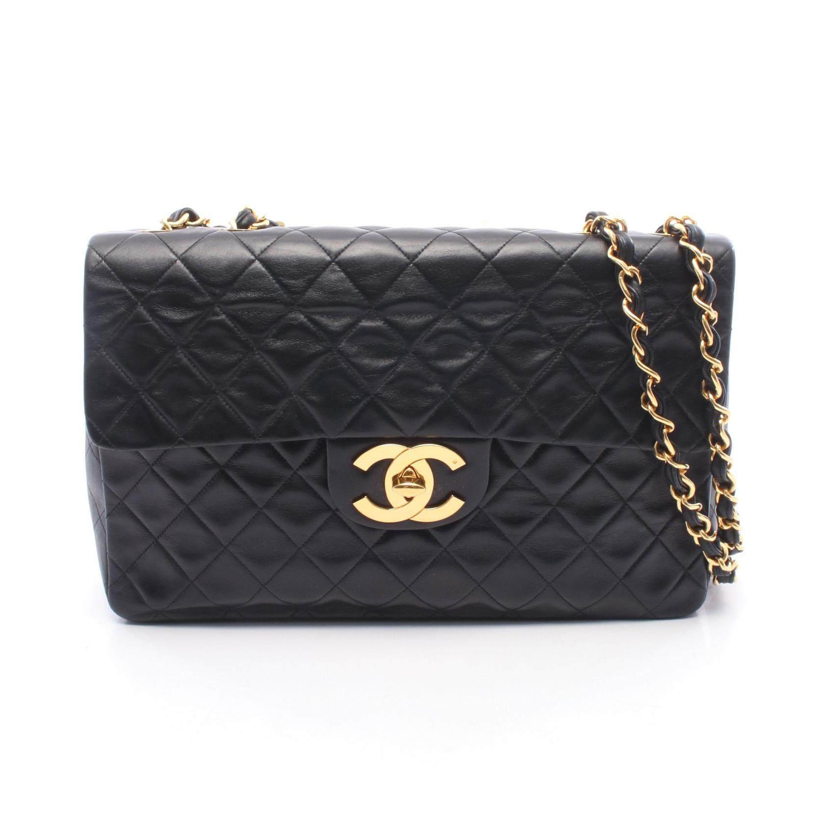 CHANEL Deauville Lambskin Shoulder Bag