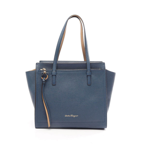 Salvatore Ferragamo Amy Gancini Leather Tote Bag