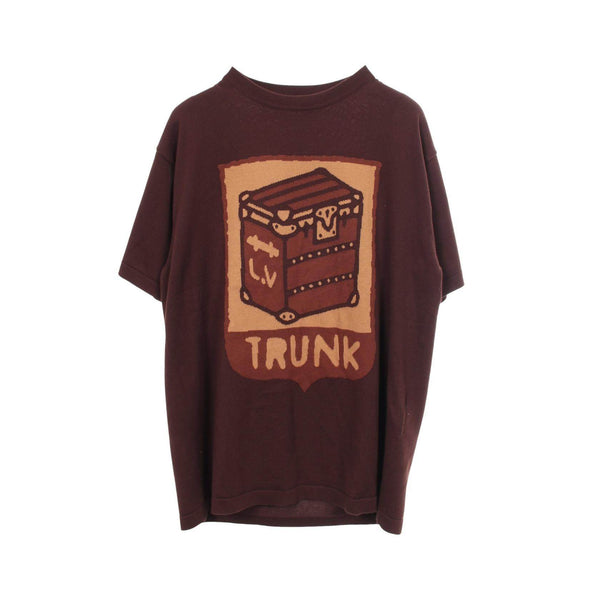 Louis Vuitton Intarsia Graphic Cotton Knit Top