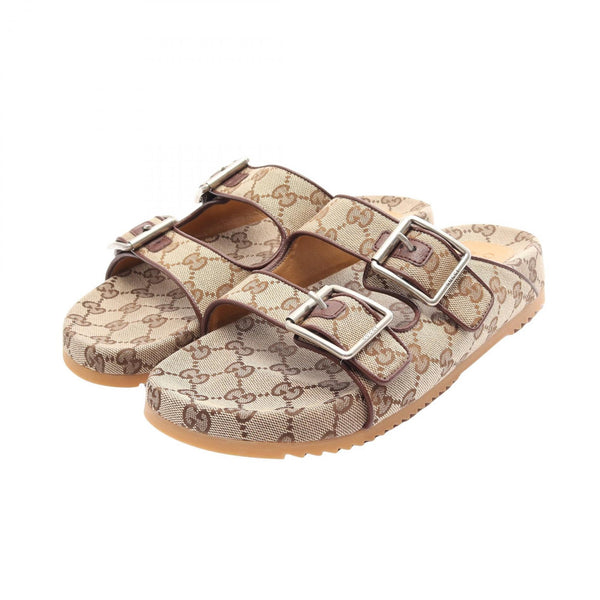 Gucci GG Canvas Leather Sandals