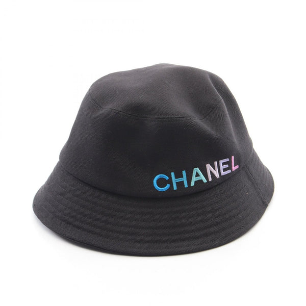 Chanel Logo Embroidery Cotton Bucket Hat