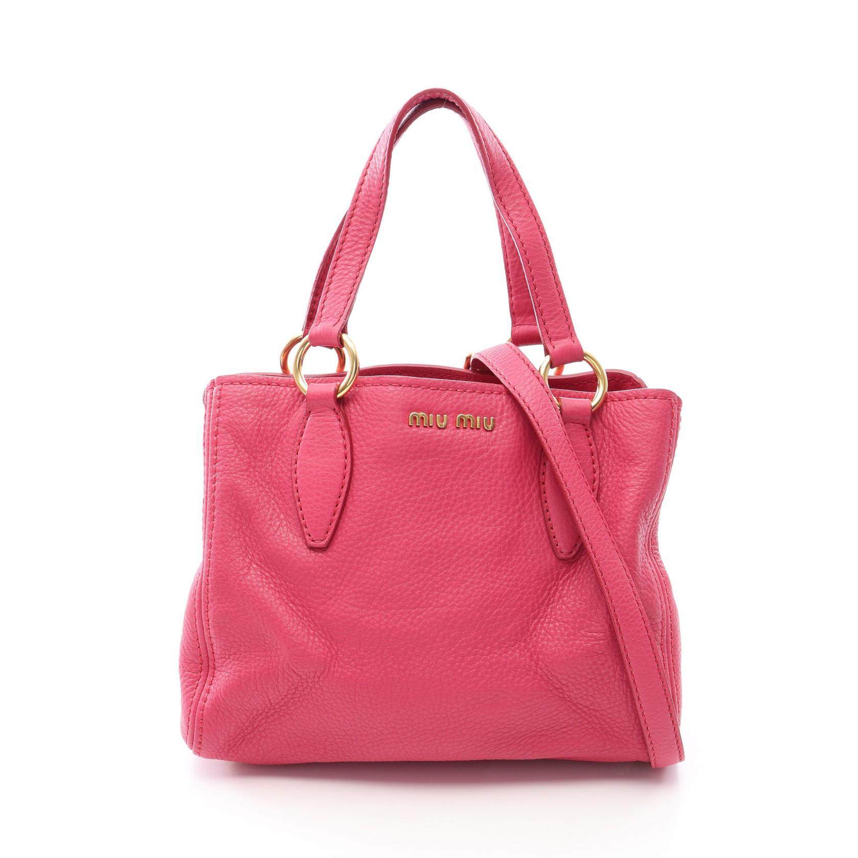 Miu Miu VITELLO CARIBU 2way handbag