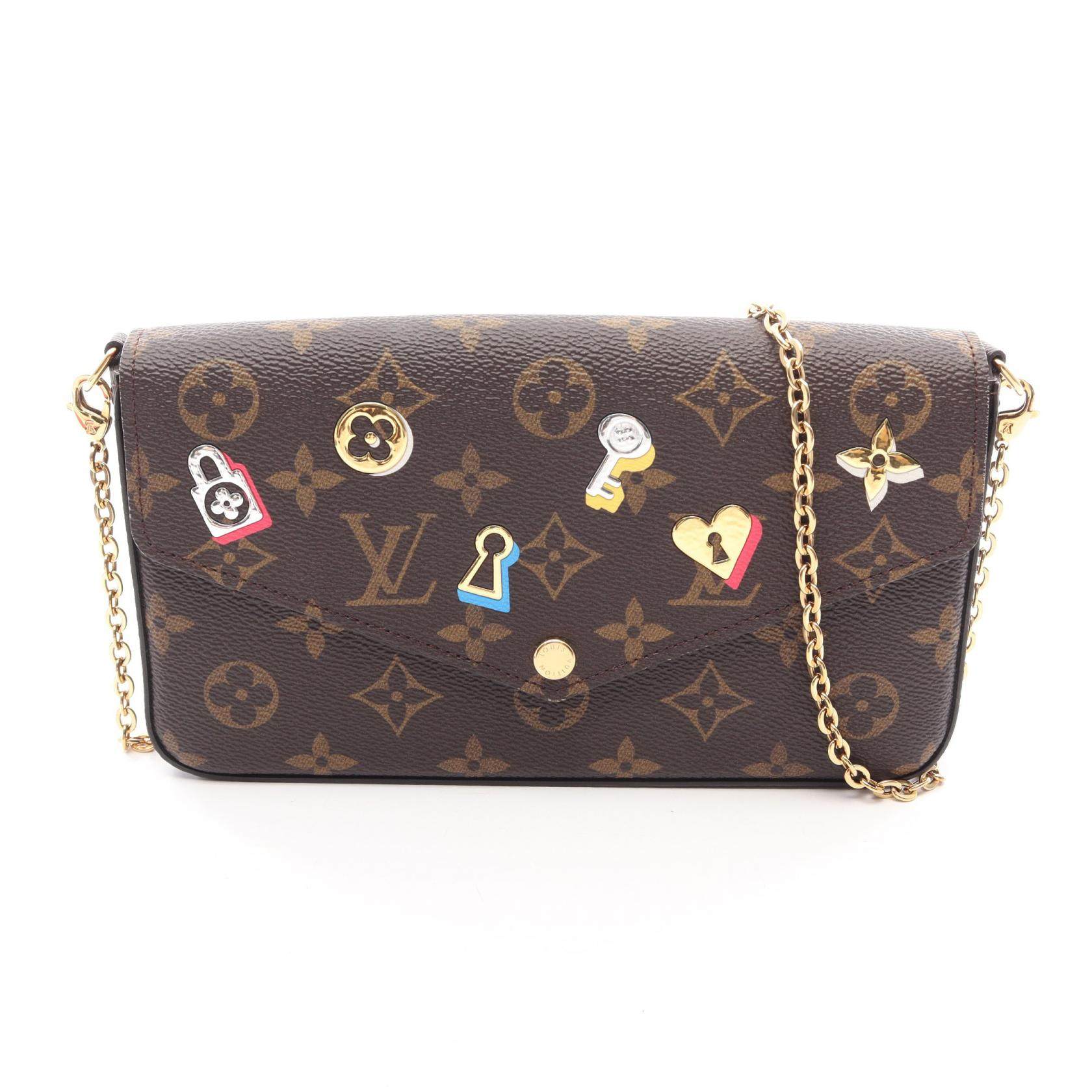 Louis Vuitton Pochette Felicie Love Lock Monogram shoulder bag