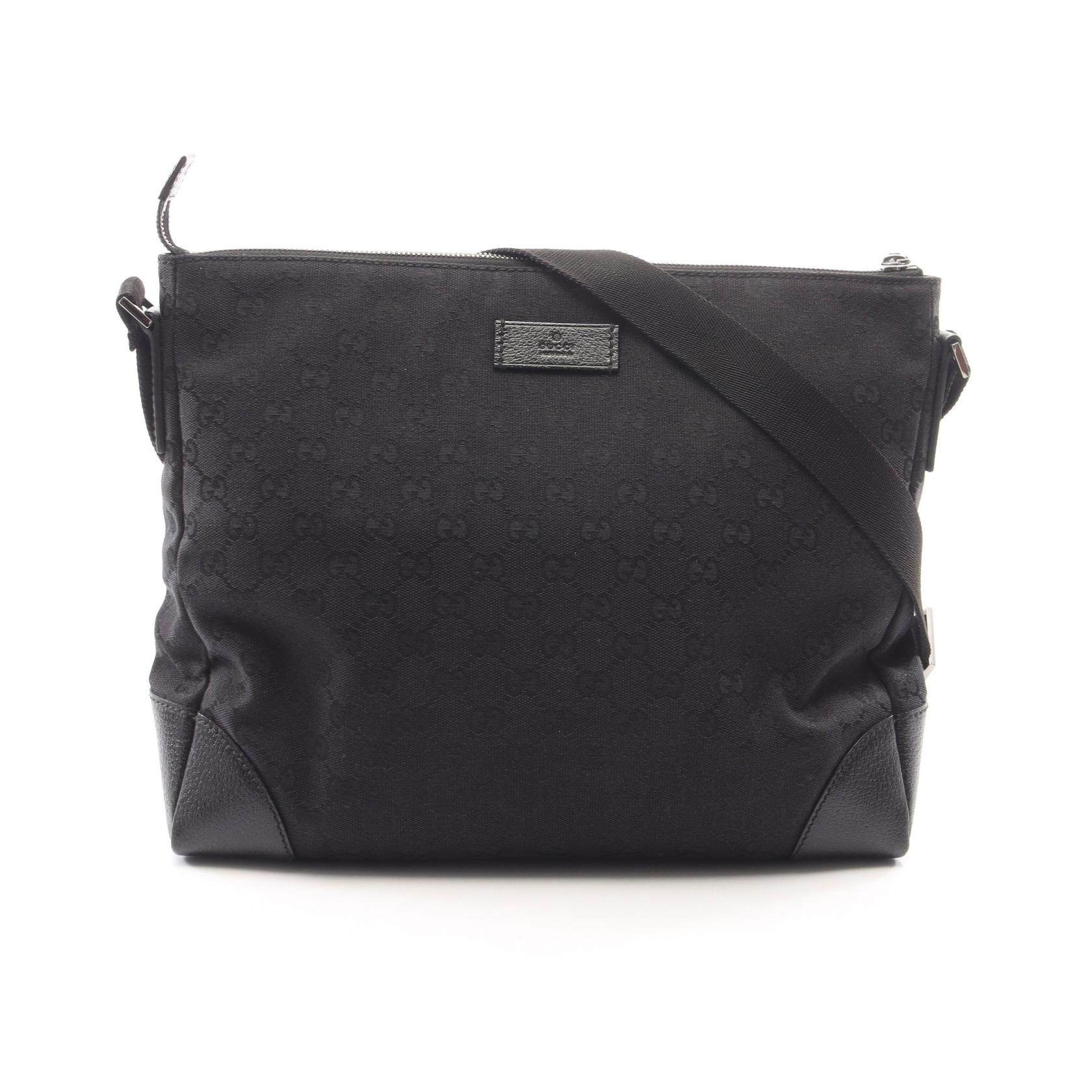 Gucci GG Canvas Leather Shoulder Bag