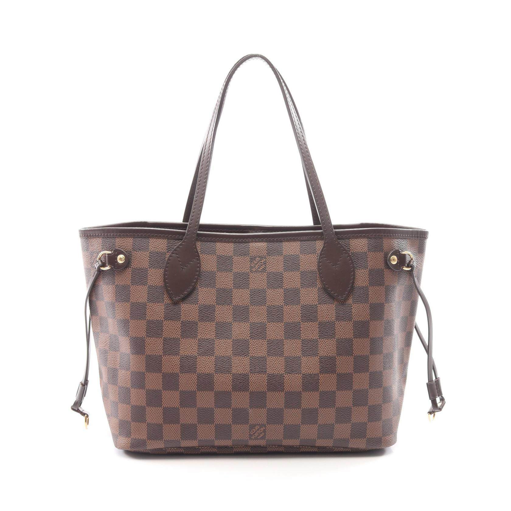 Louis Vuitton Neverfull Damier Ebene Tote Bag
