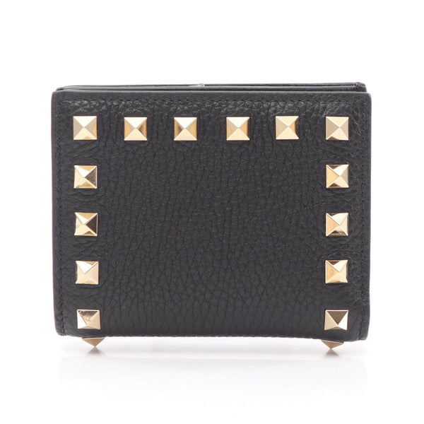 Valentino Rockstud Leather Bifold Wallet