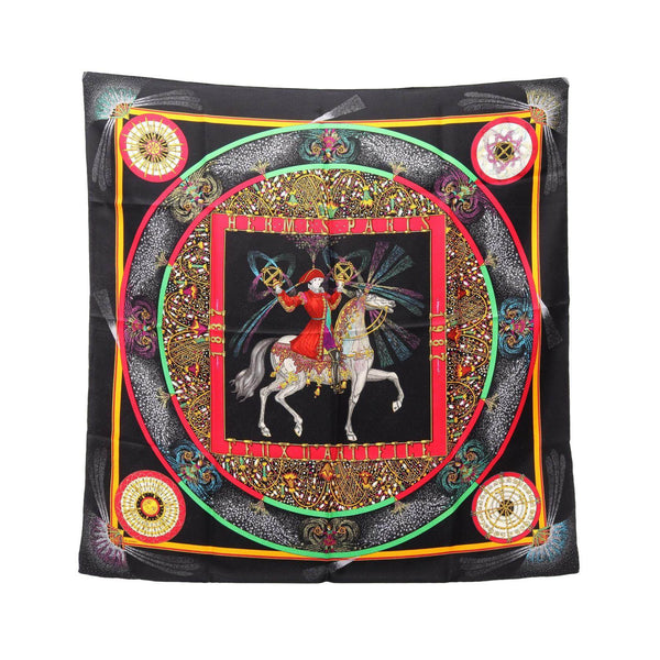 Hermes Carre90 FEUX D’ARTIFICE Silk Scarf