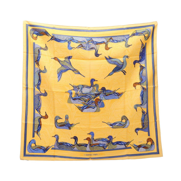Hermes Carre90 La Mare aux Canards Silk Scarf