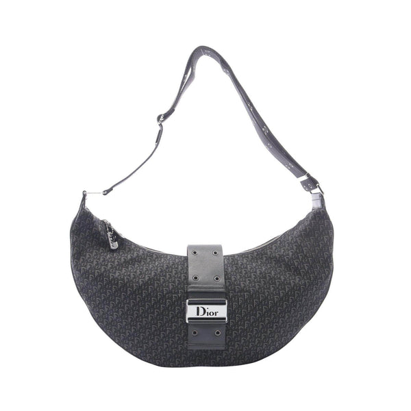 Dior Street Chic Trotter Canvas Leather Shoulder Bag