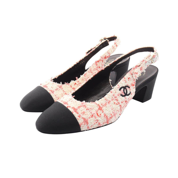 Chanel Coco Mark Fabric Pumps