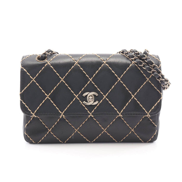 Chanel Wild Stitch Lambskin Shoulder Bag