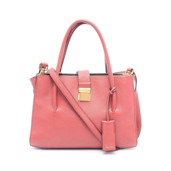Miu Miu Madras Leather 2way Handbag