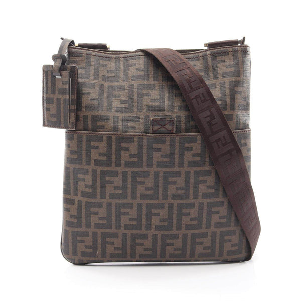 Fendi Zucca Coated Canvas Shoulder Bag