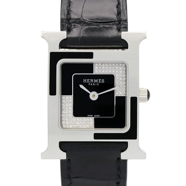Hermes H Watch Au750 Steel Watch