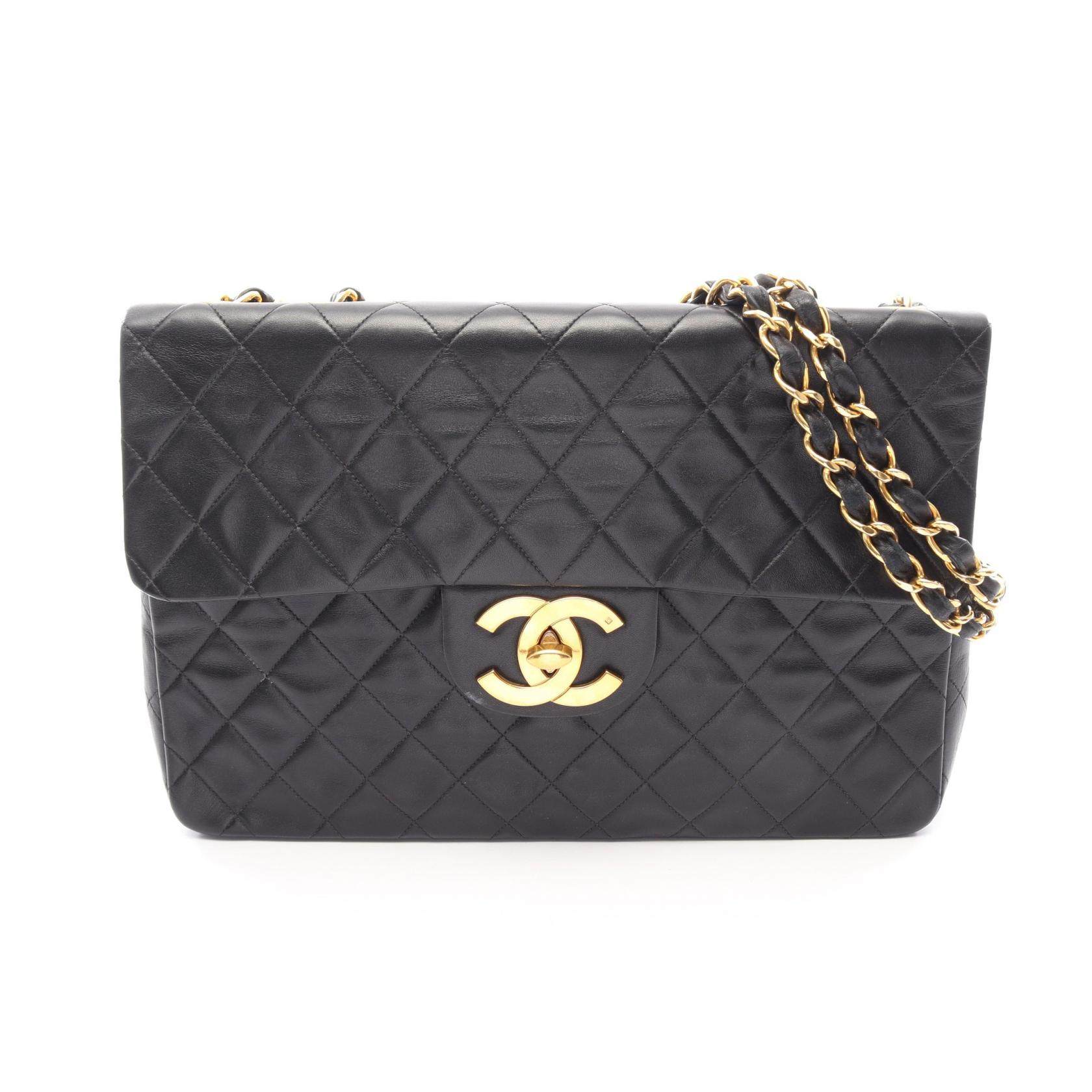 CHANEL Deauville Lambskin Shoulder Bag
