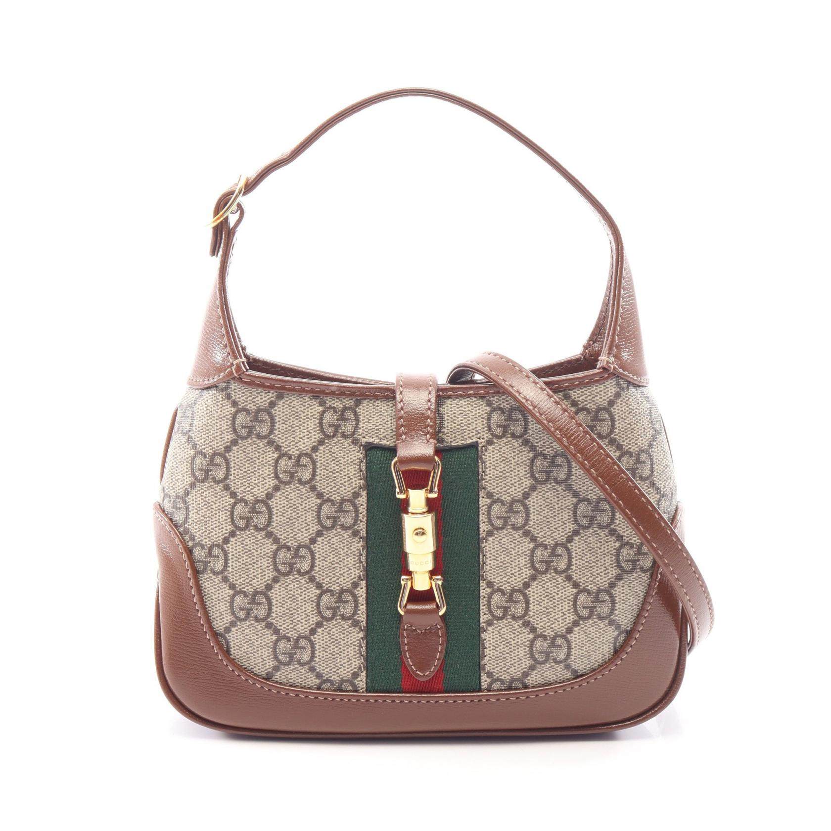 Gucci Jackie 1961 GG Supreme Coated Canvas 2way Handbag