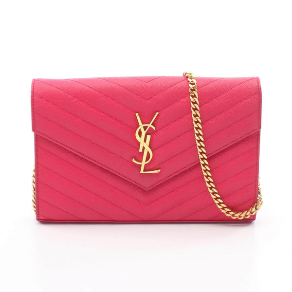 Saint Laurent Paris Cassandra Leather Shoulder Bag