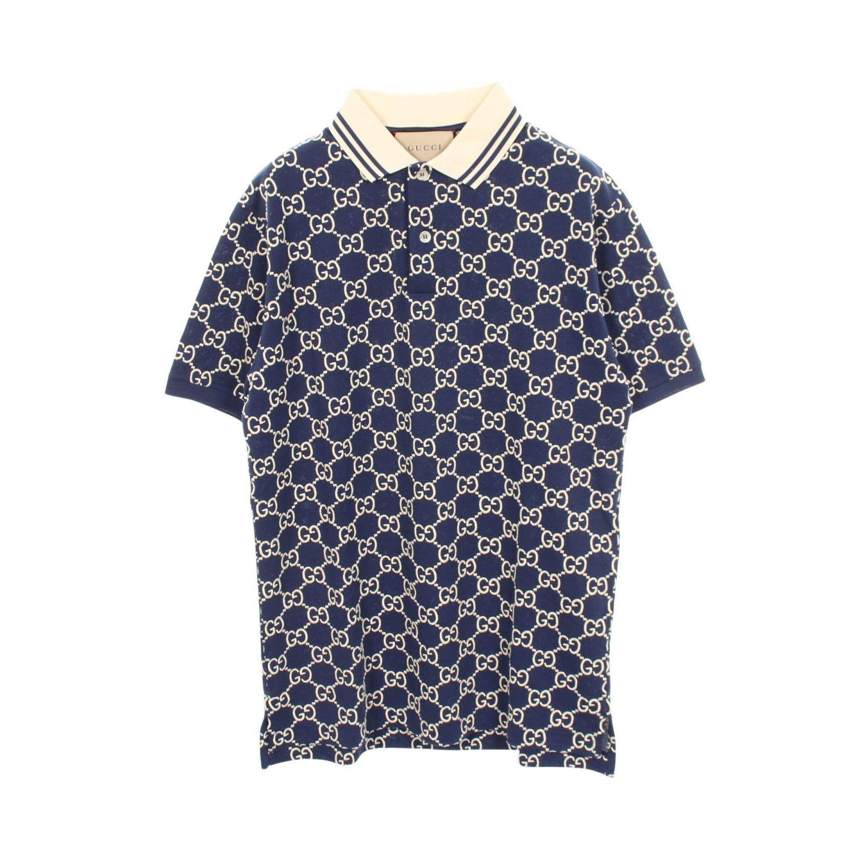 Gucci GG Pattern Cotton Polo Shirt