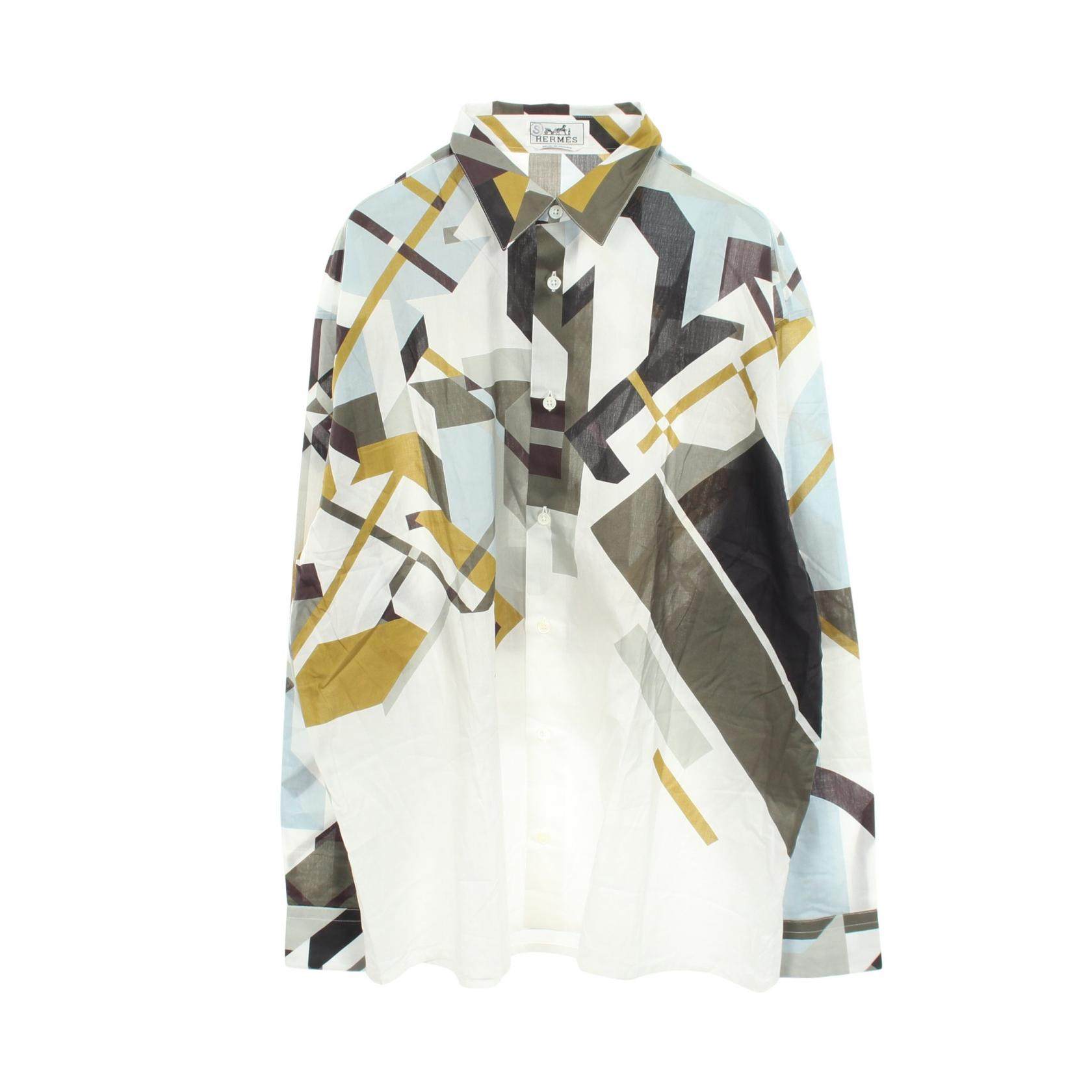 Hermes Geometric Cotton Top