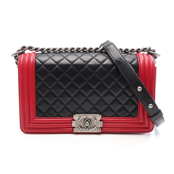 CHANEL Boy Chanel Lambskin Shoulder Bag