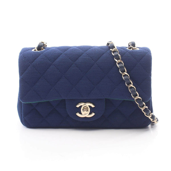 Chanel Mini Matelasse 20 Cotton Shoulder Bag
