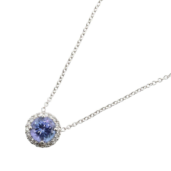 JEWELRY K14WG Tanzanite Diamond Necklace