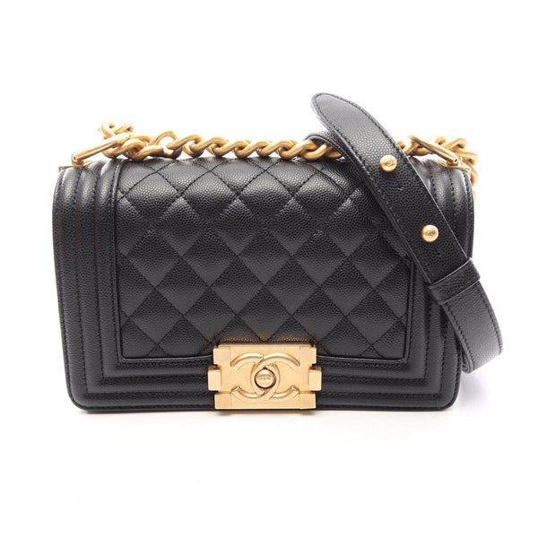 CHANEL Boy Chanel Grained Calf Shoulder Bag