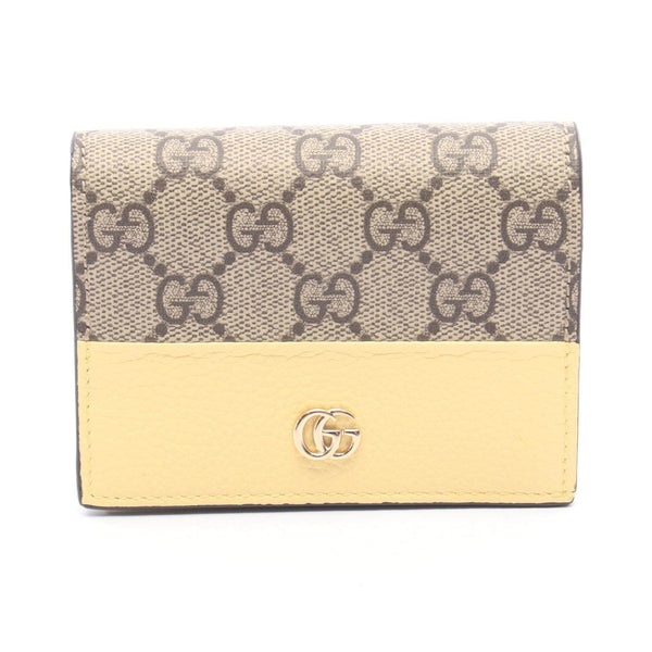 Gucci GG Supreme Leather PVC Bifold Wallet