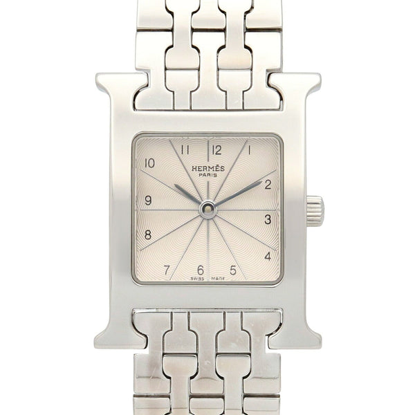 HERMES H Watch Stainless Steel Watch