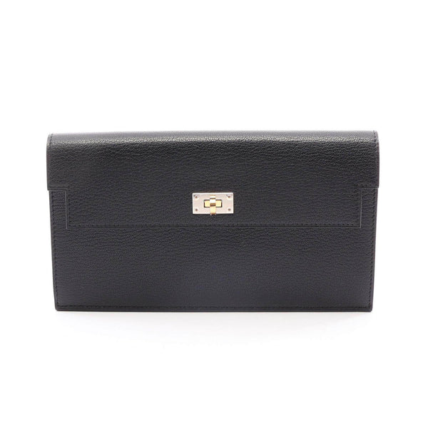 Hermes Kelly Pocket Long Chevre Chamkila Long Wallet