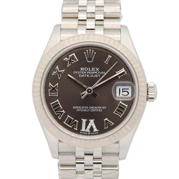 Rolex Datejust Au750 White Gold Stainless Steel Diamond