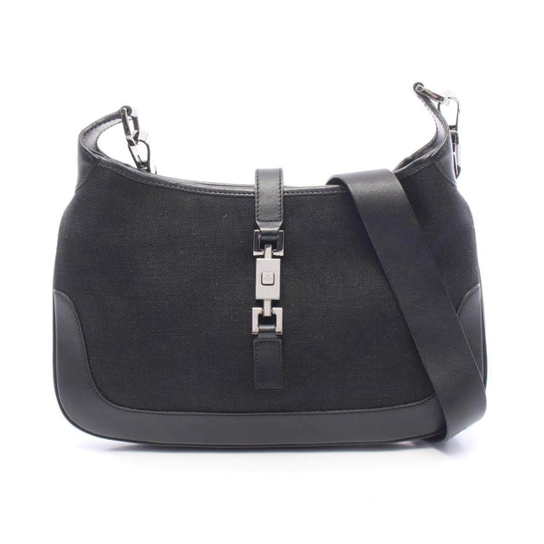 Gucci Jackie Canvas Leather Shoulder Bag