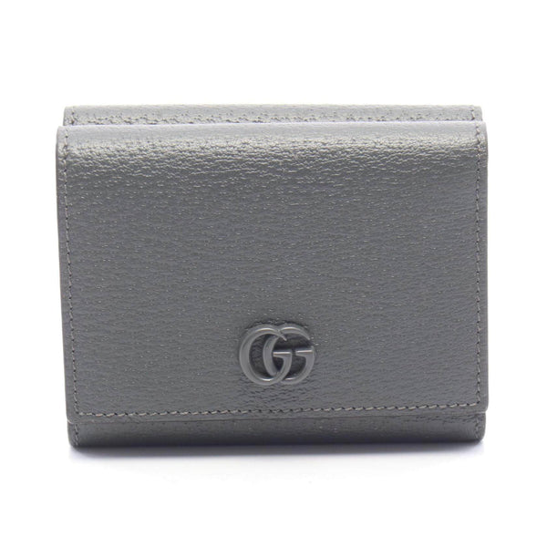 Gucci Double G Calf Leather Trifold Wallet