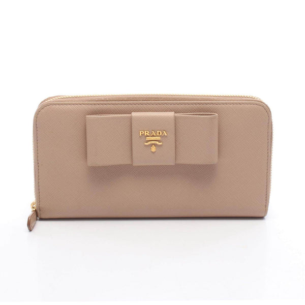 Prada Ribbon Leather Long Wallet