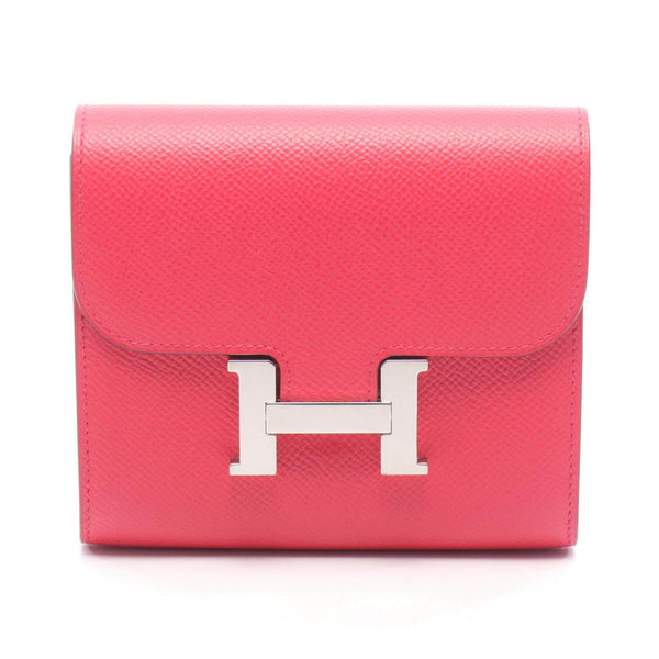 Hermes Constance Compact Calf Leather Wallet