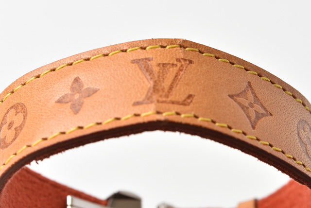 Louis Vuitton Leather Good Luck Bracelet M64448 in Great Condition