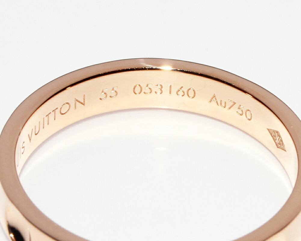 Louis Vuitton K18PG Pink Gold Ring Q9F03I