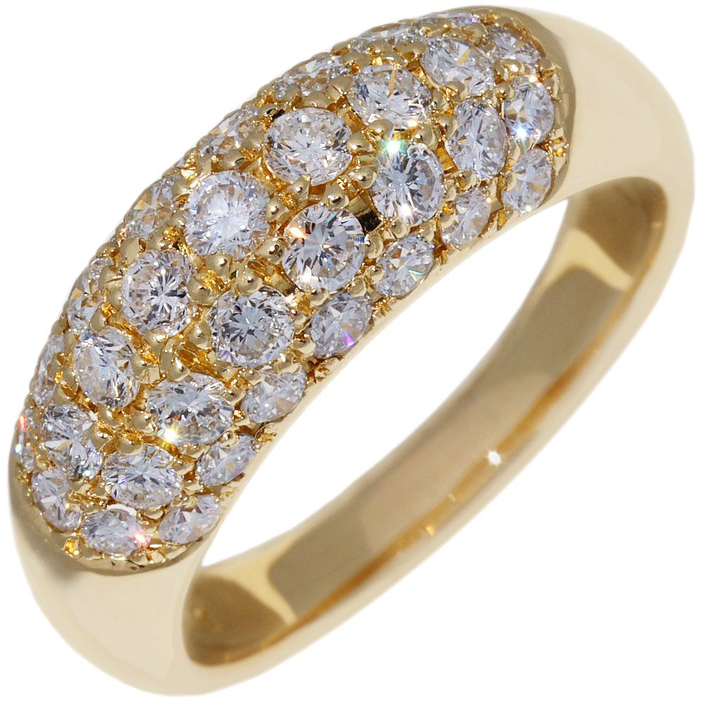 K18YG Yellow Gold Diamond Ring 1.51ct Size 15 in Great Condition