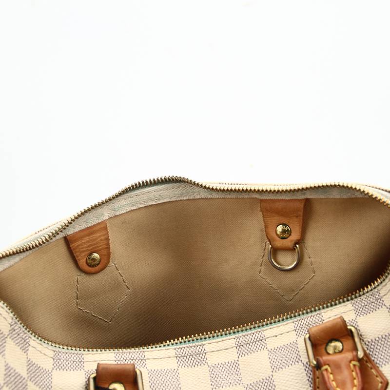 Louis Vuitton Damier Azur Speedy 30 Canvas Handbag in Good Condition