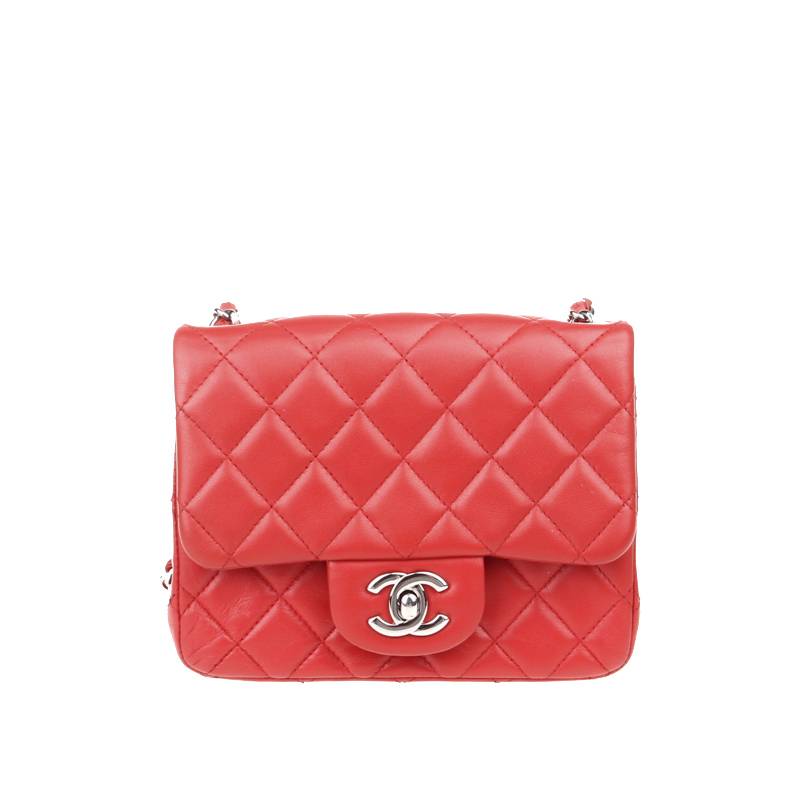 Chanel Quilted Leather Classic Mini Flap Bag Leather Shoulder Bag in Great Condition