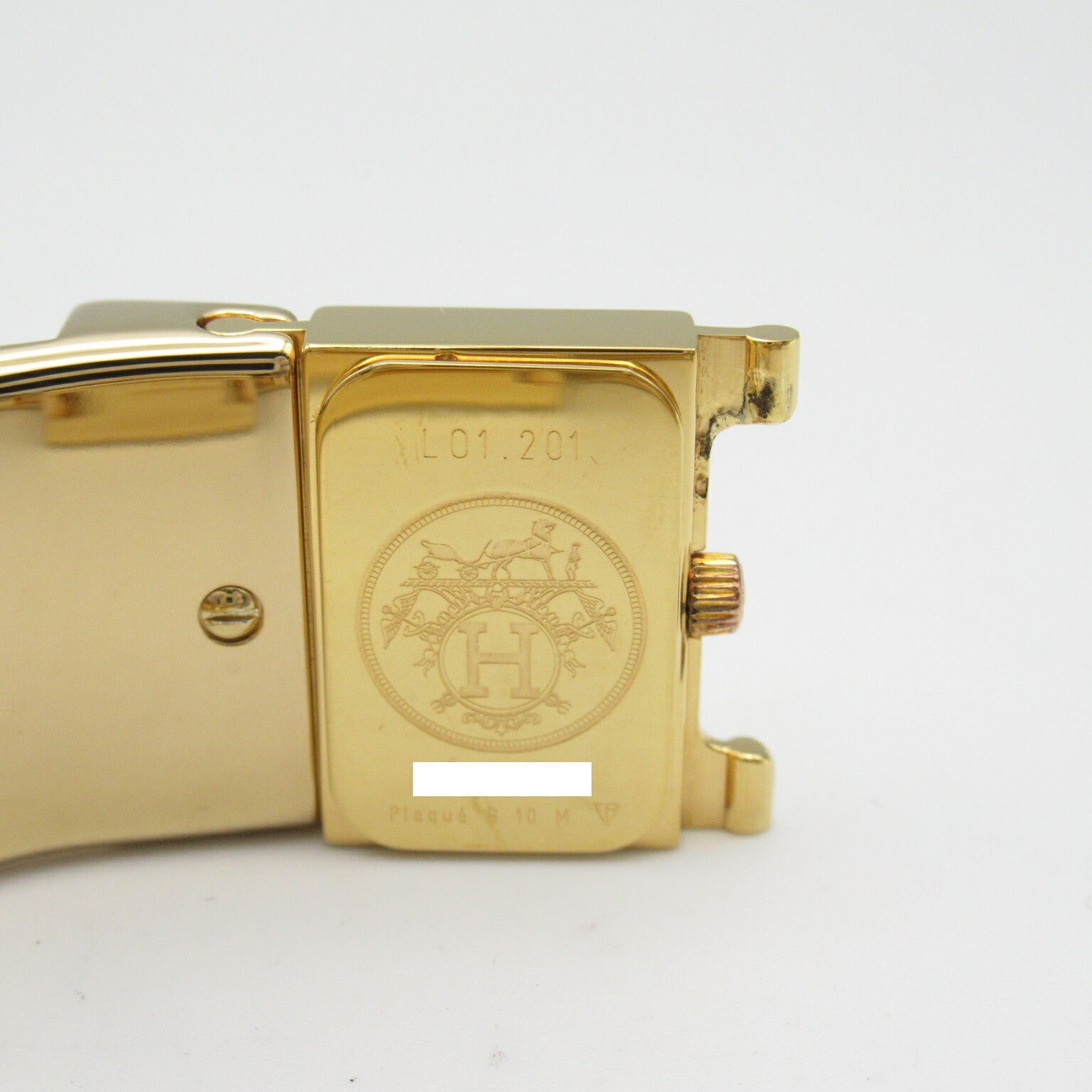 Hermes Gold Plated Quartz Watch LO1.201