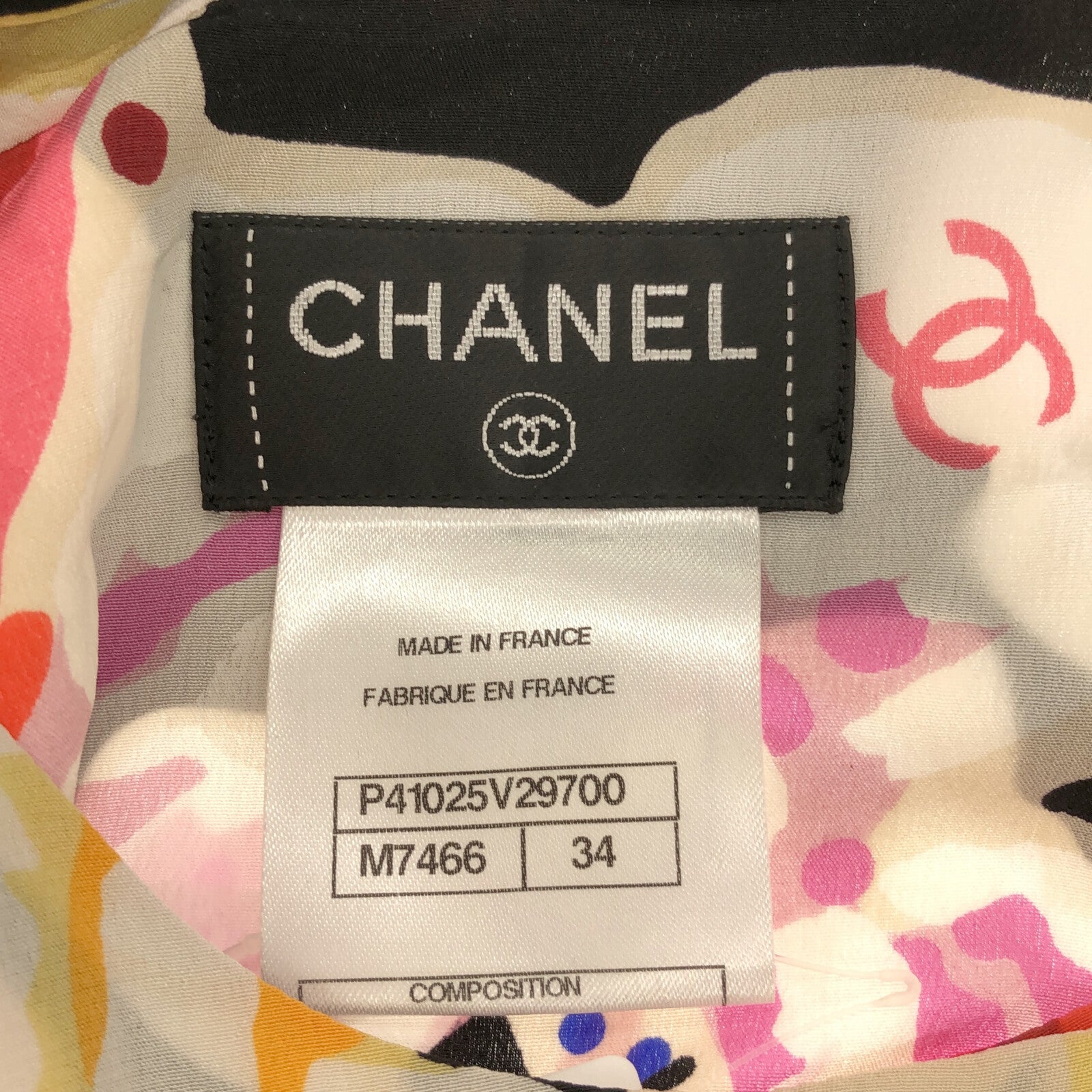 Chanel Silk Blouse Black P41025V29700