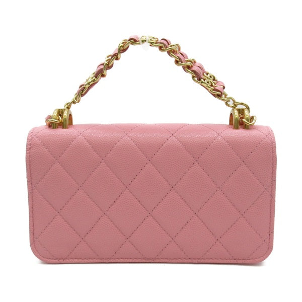 CC Quilted Caviar Wallet on Chain