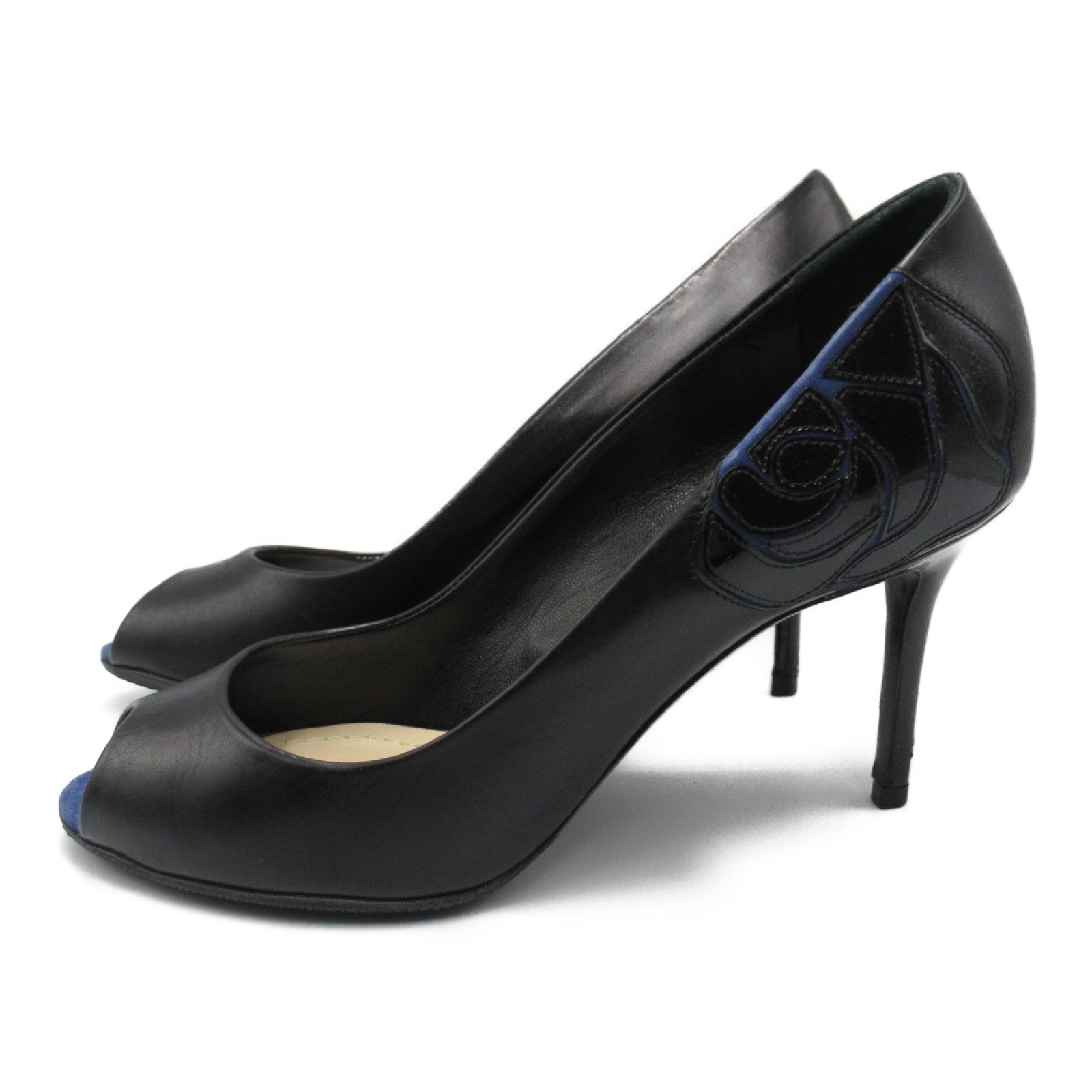 Dior Leather Heel Shoes Black