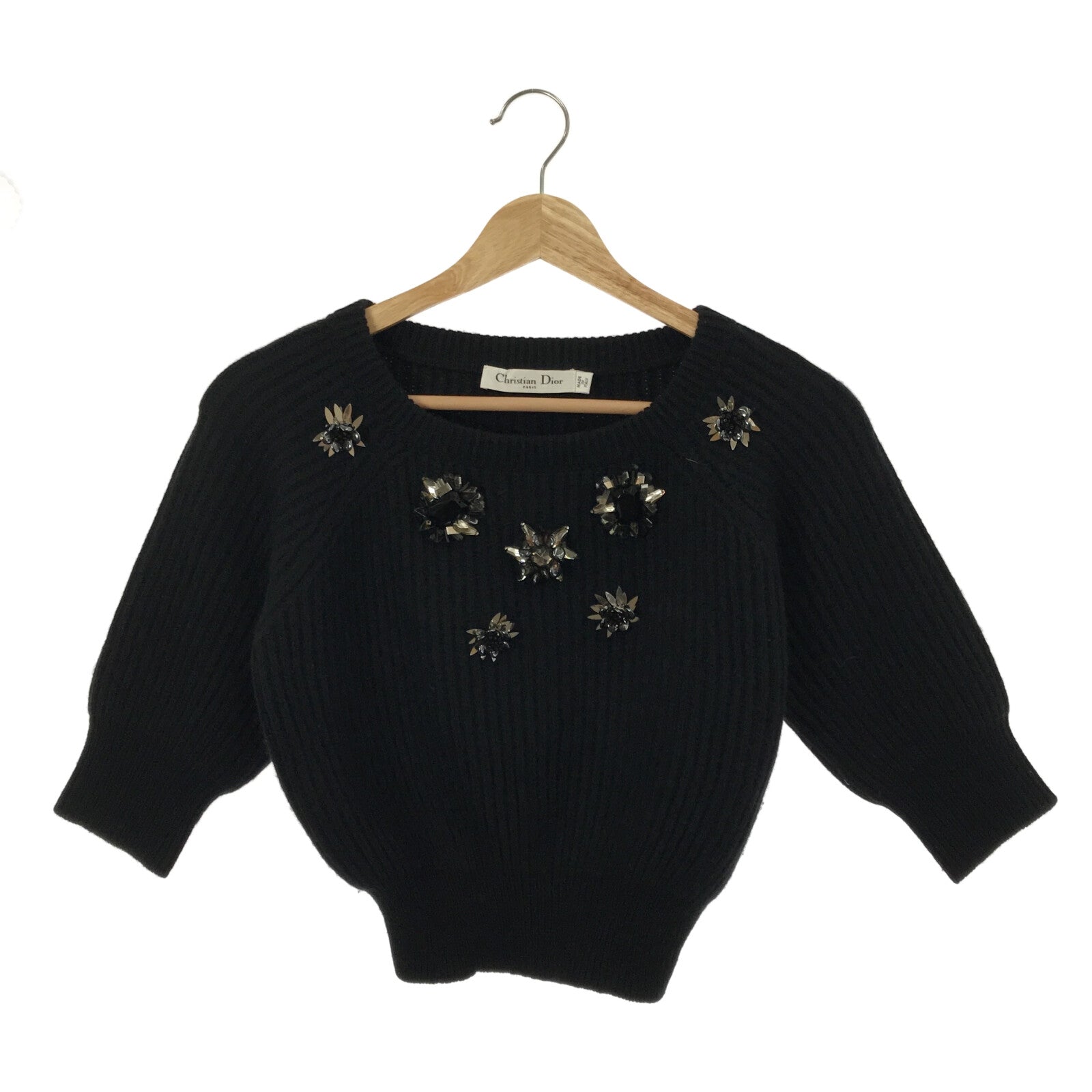 Dior Cashmere Knit Top Black Used