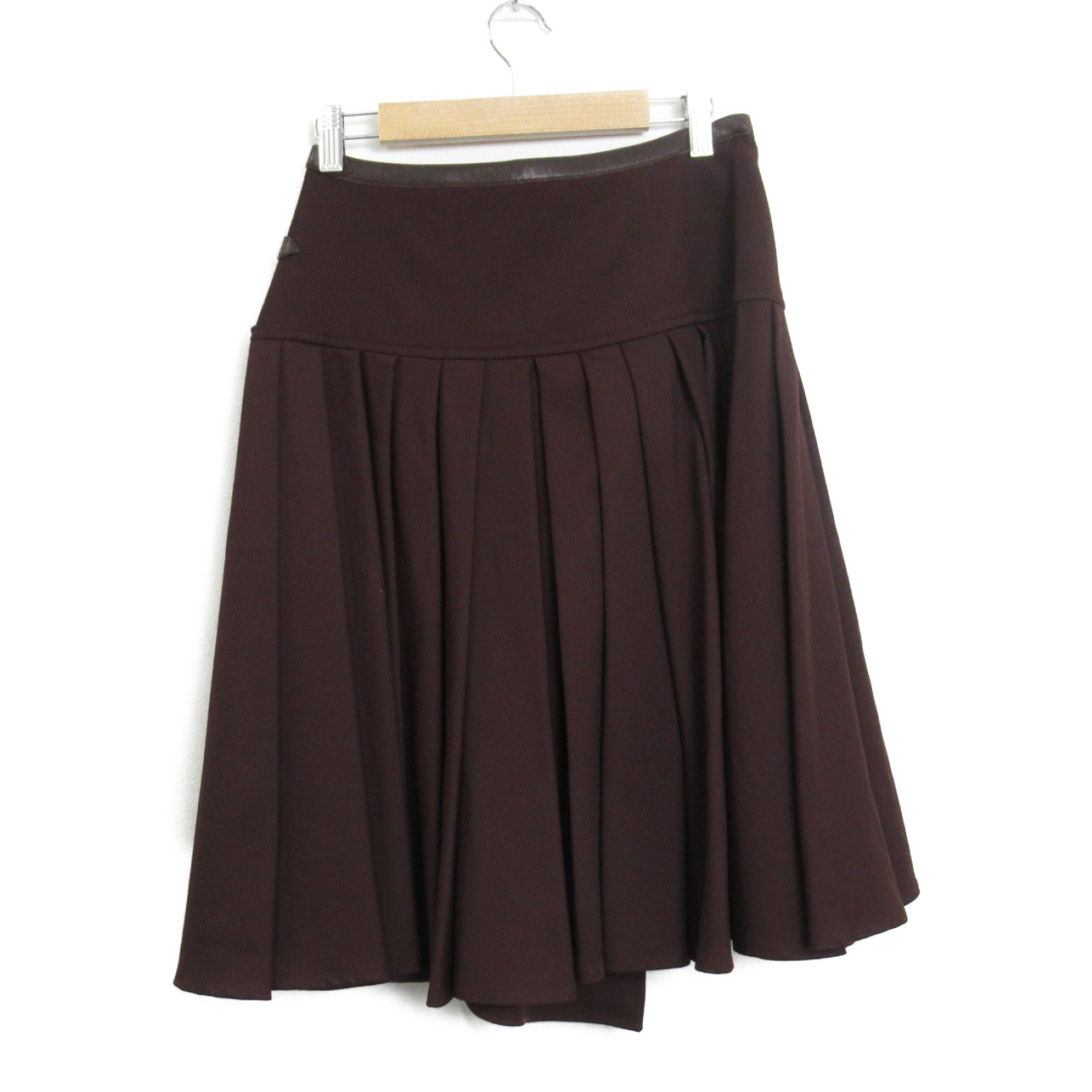 Hermes Virgin Wool Skirt with Kelly Hardware