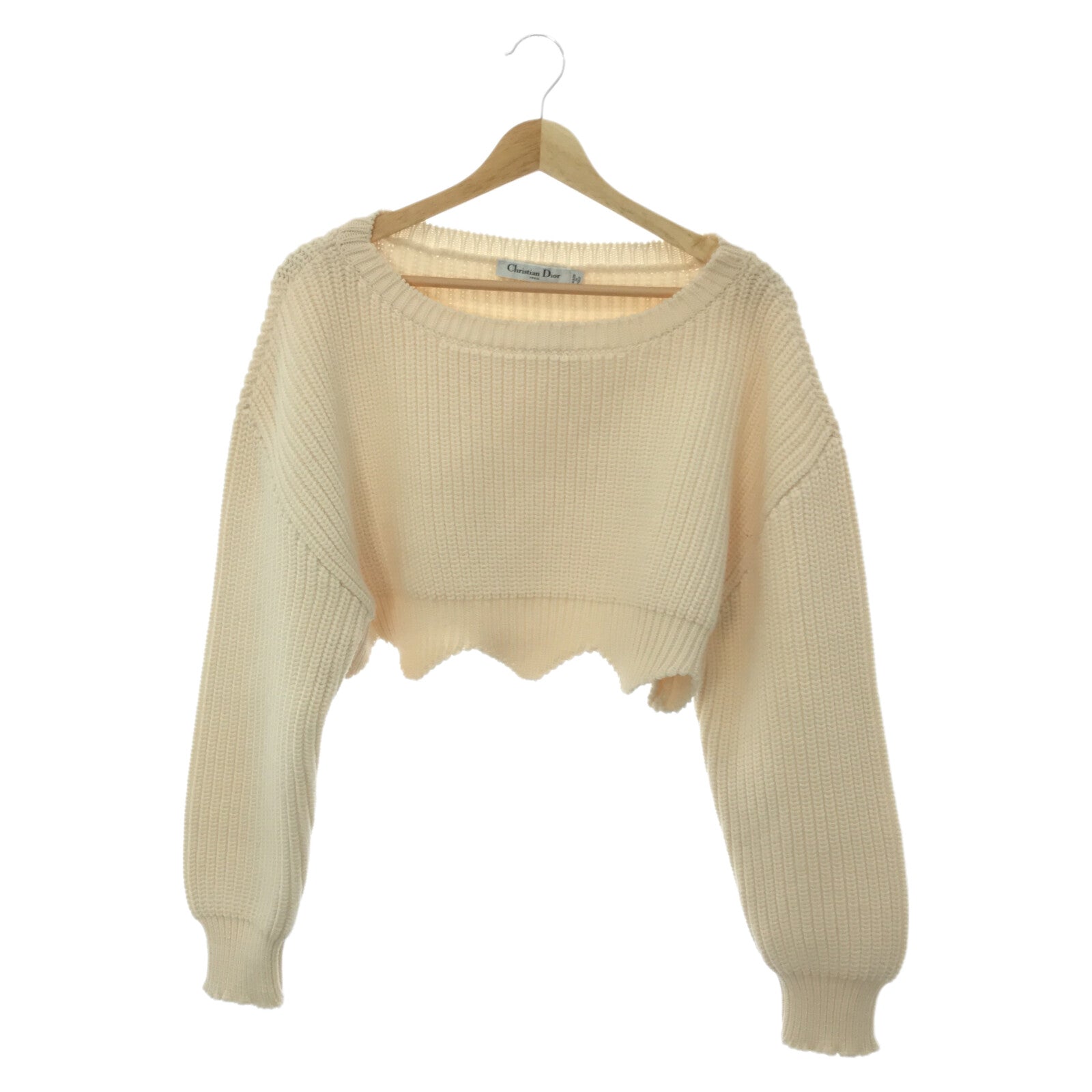 Dior Wool Short Sweater White