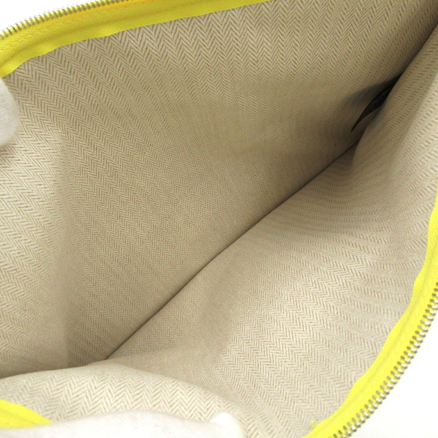 Hermes Canvas H Tissage Pouch Yellow