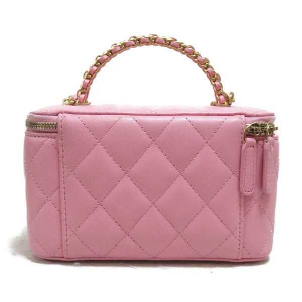Quilted Caviar Vanity Case with Chain AP2805