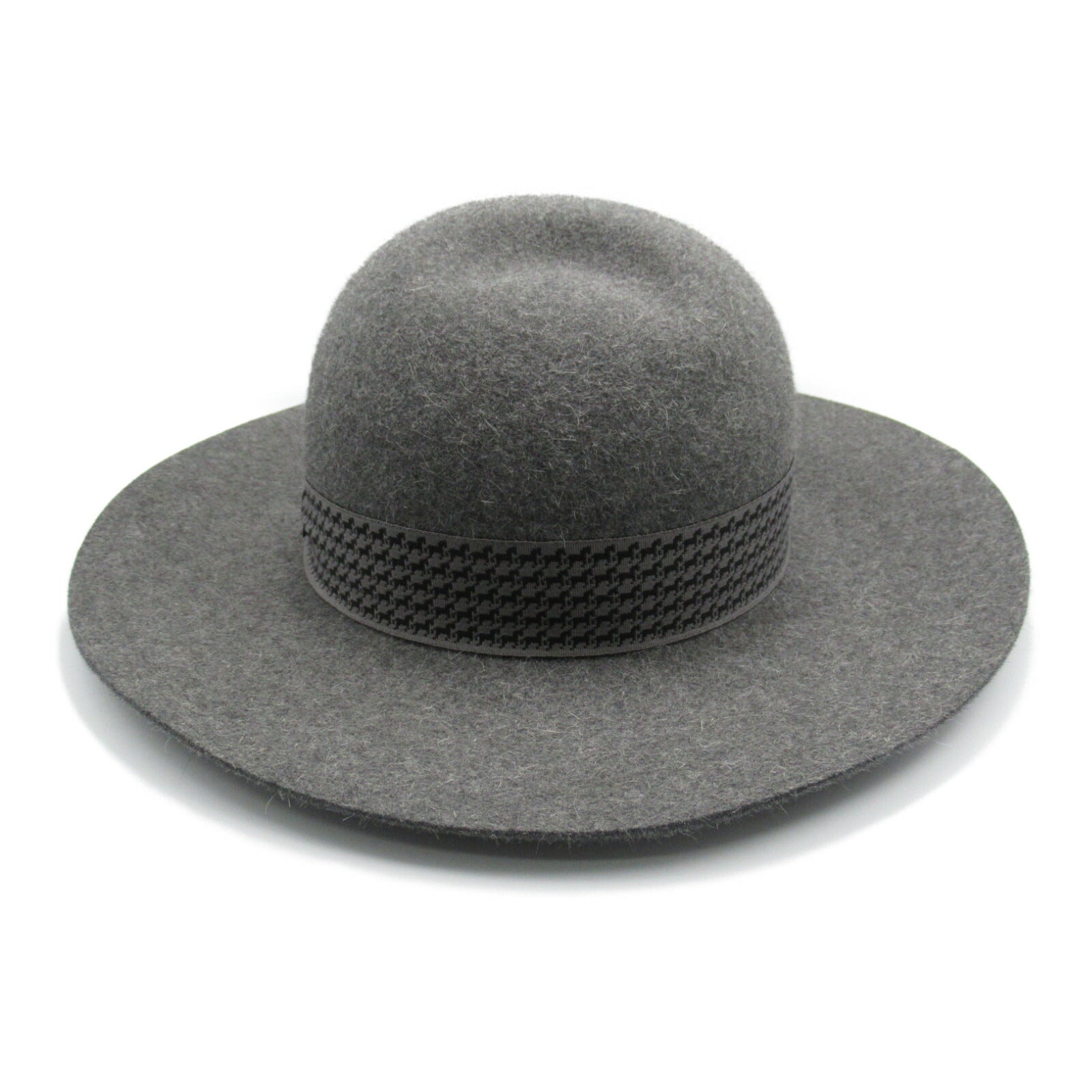 Hermes Fedora Hat Betty Rabbit Felt Gray